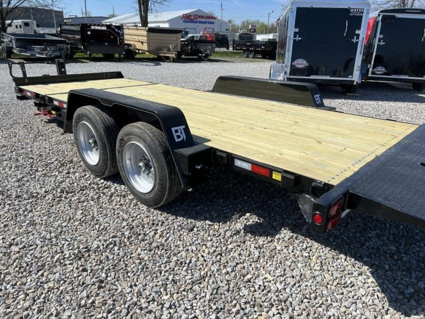 New 2025 Behnke TBCT2016ET Equipment Trailer 83X20 TA PARTIAL TILT (GVW:16000) BLACK