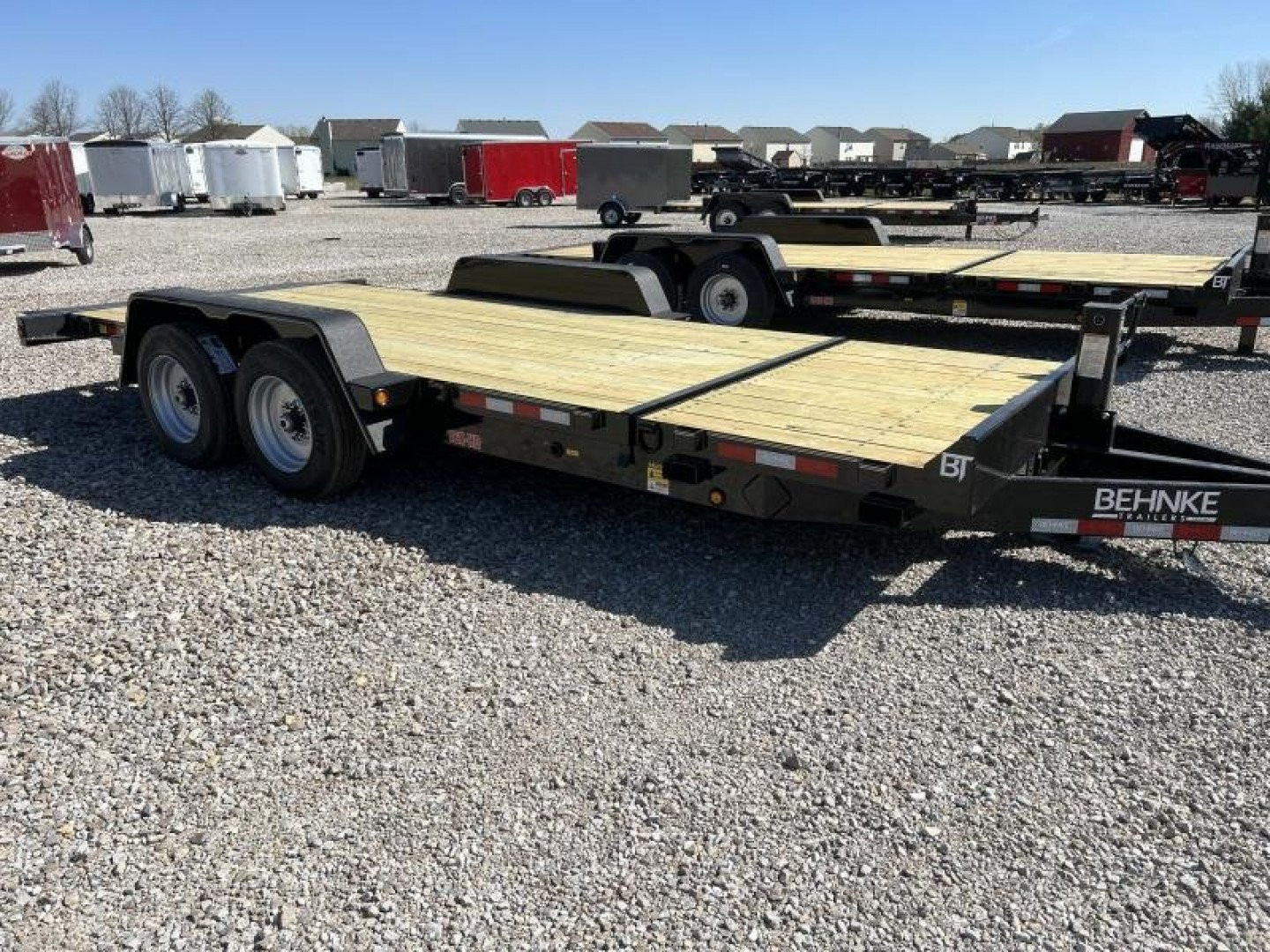 New 2025 Behnke TBCT2016ET Equipment Trailer 83X20 TA PARTIAL TILT (GVW:16000) BLACK