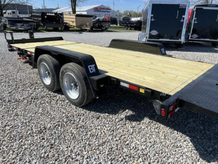 New 2025 Behnke TBCT2016ET Equipment Trailer 83X20 TA PARTIAL TILT (GVW:16000) BLACK