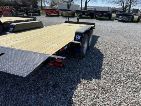 New 2025 Behnke TBCT2016ET Equipment Trailer 83X20 TA PARTIAL TILT (GVW:16000) BLACK