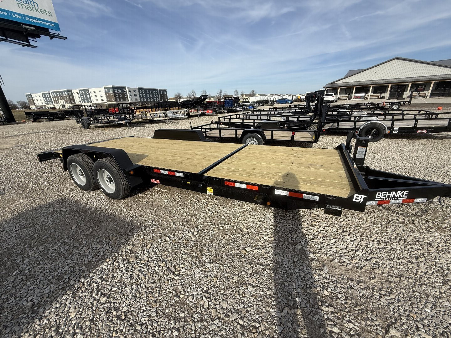 New 2025 Behnke TBCT2216ET Tilt Trailer 83X22 TA PARTIAL TILT (GVW:16000) BLACK