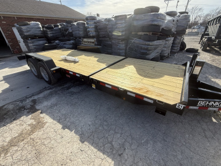 New 2025 Behnke TBCT2216ET Tilt Trailer 83X22 TA PARTIAL TILT (GVW:16000) BLACK