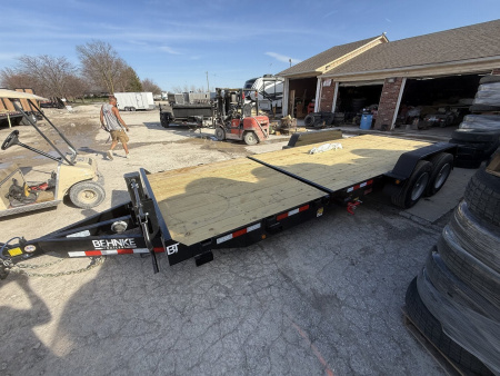 New 2025 Behnke TBCT2216ET Tilt Trailer 83X22 TA PARTIAL TILT (GVW:16000) BLACK