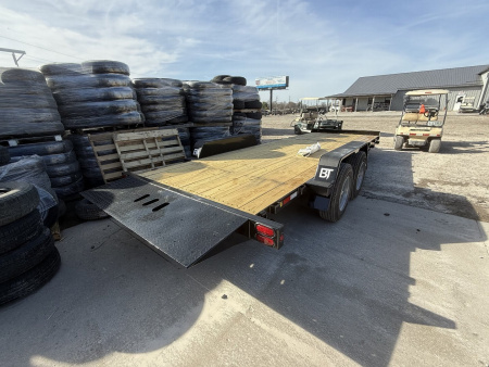 New 2025 Behnke TBCT2216ET Tilt Trailer 83X22 TA PARTIAL TILT (GVW:16000) BLACK