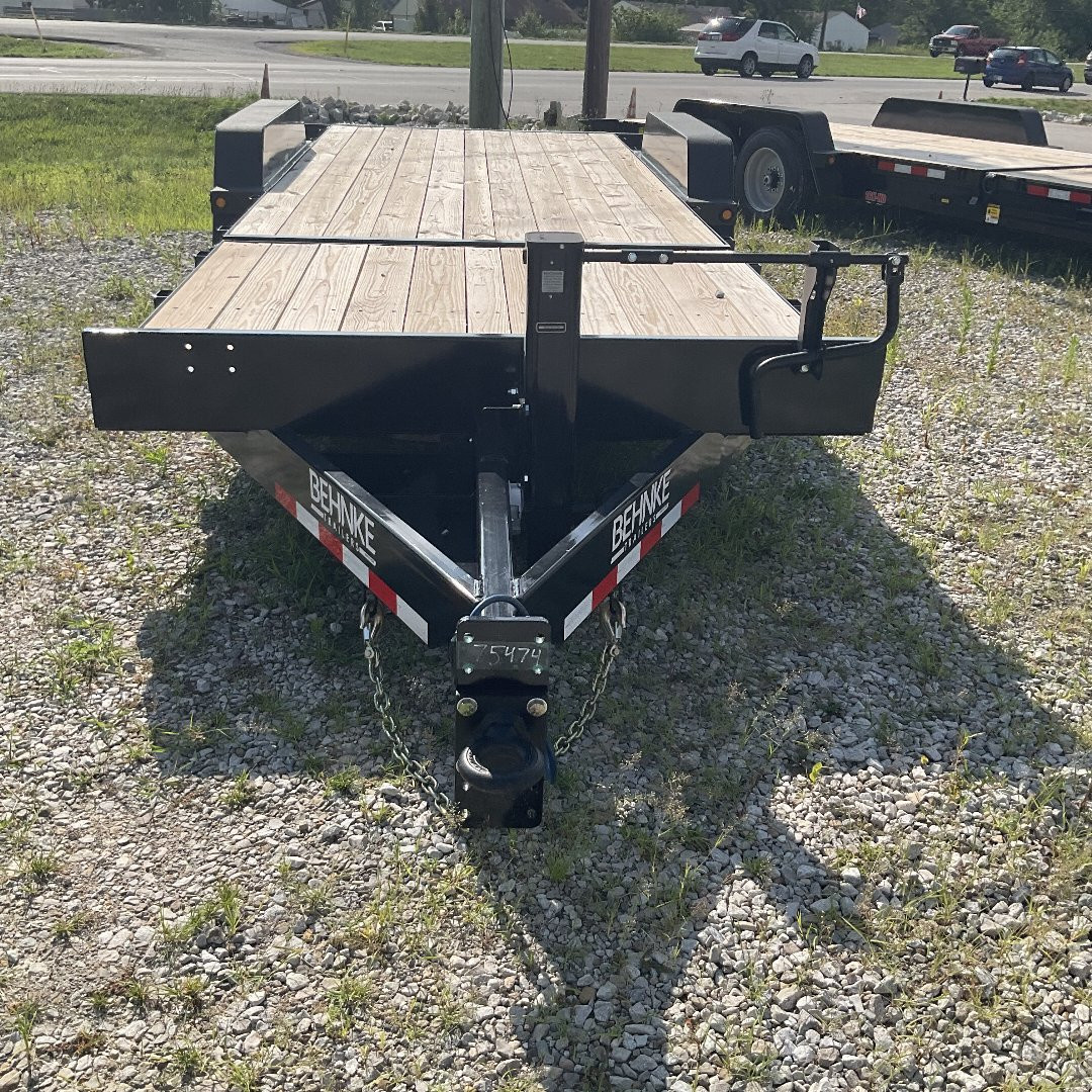 New 2025 Behnke TBCT2216ET Tilt Trailer 83X22 TA PARTIAL TILT (GVW:16000) BLACK