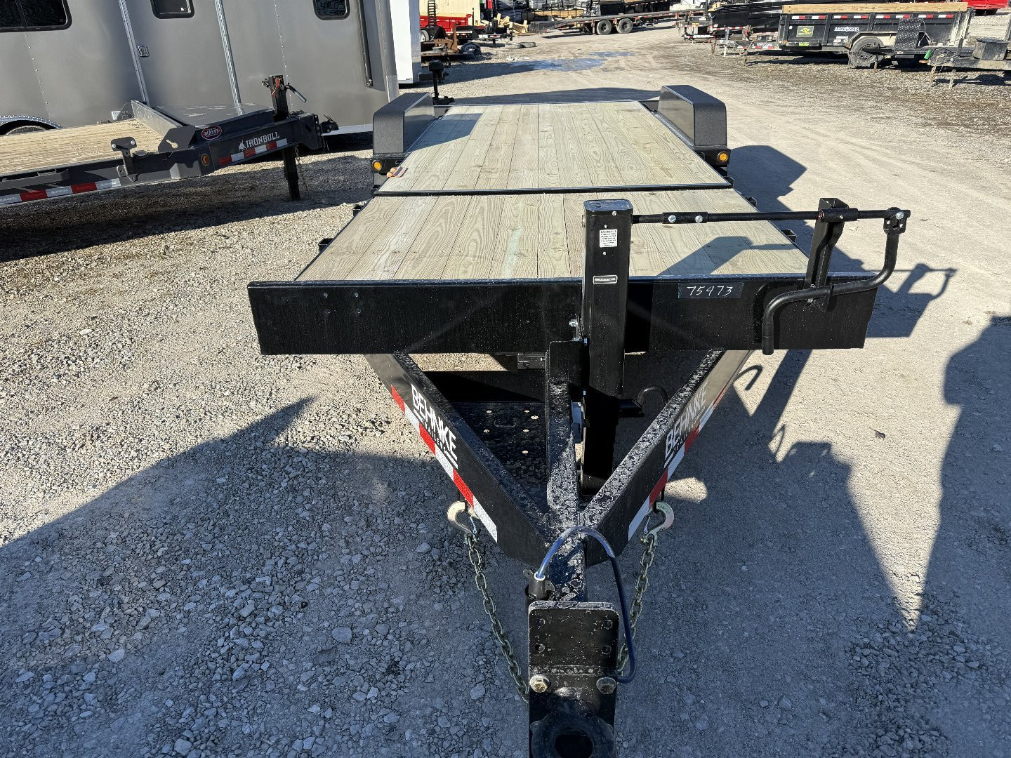 New 2025 Behnke TBCT2216ET Tilt Trailer 83X22 TA PARTIAL TILT (GVW:16000) BLACK