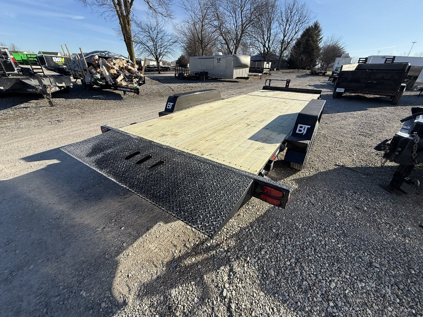 New 2025 Behnke TBCT2216ET Tilt Trailer 83X22 TA PARTIAL TILT (GVW:16000) BLACK
