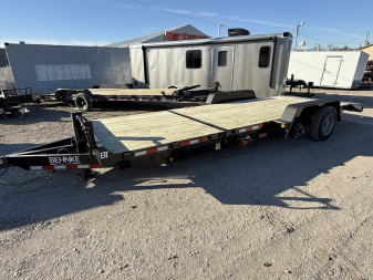 New 2025 Behnke TBCT2216ET Tilt Trailer 83X22 TA PARTIAL TILT (GVW:16000) BLACK
