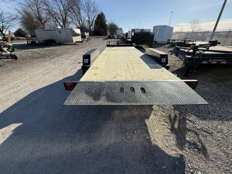 New 2025 Behnke TBCT2216ET Tilt Trailer 83X22 TA PARTIAL TILT (GVW:16000) BLACK