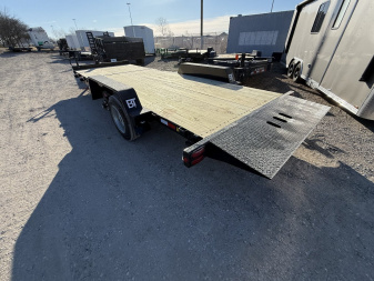 New 2025 Behnke TBCT2216ET Tilt Trailer 83X22 TA PARTIAL TILT (GVW:16000) BLACK