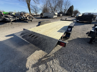 New 2025 Behnke TBCT2216ET Tilt Trailer 83X22 TA PARTIAL TILT (GVW:16000) BLACK