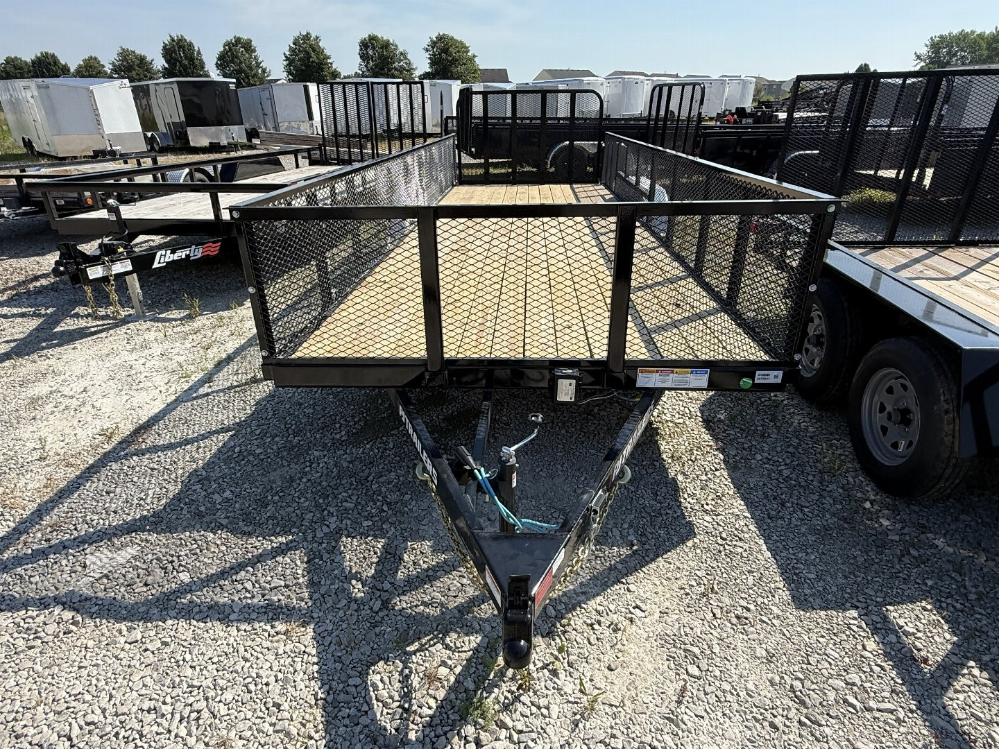 New 2025 PJ Trailers UL222 Utility Trailer 83X22 TA STRAIGHT DECK (GVW:7000) BLACK MESH SIDES