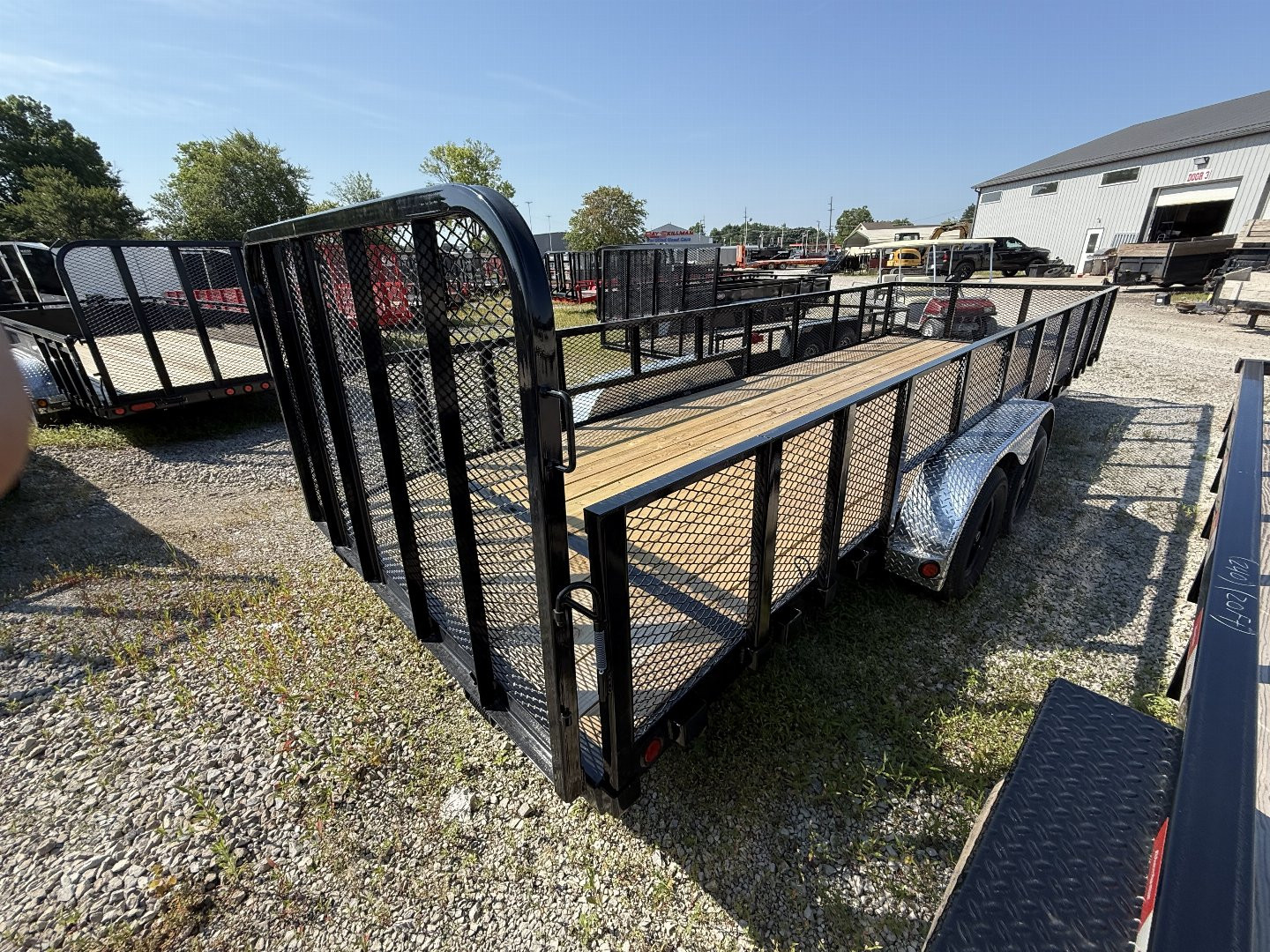 New 2025 PJ Trailers UL222 Utility Trailer 83X22 TA STRAIGHT DECK (GVW:7000) BLACK MESH SIDES