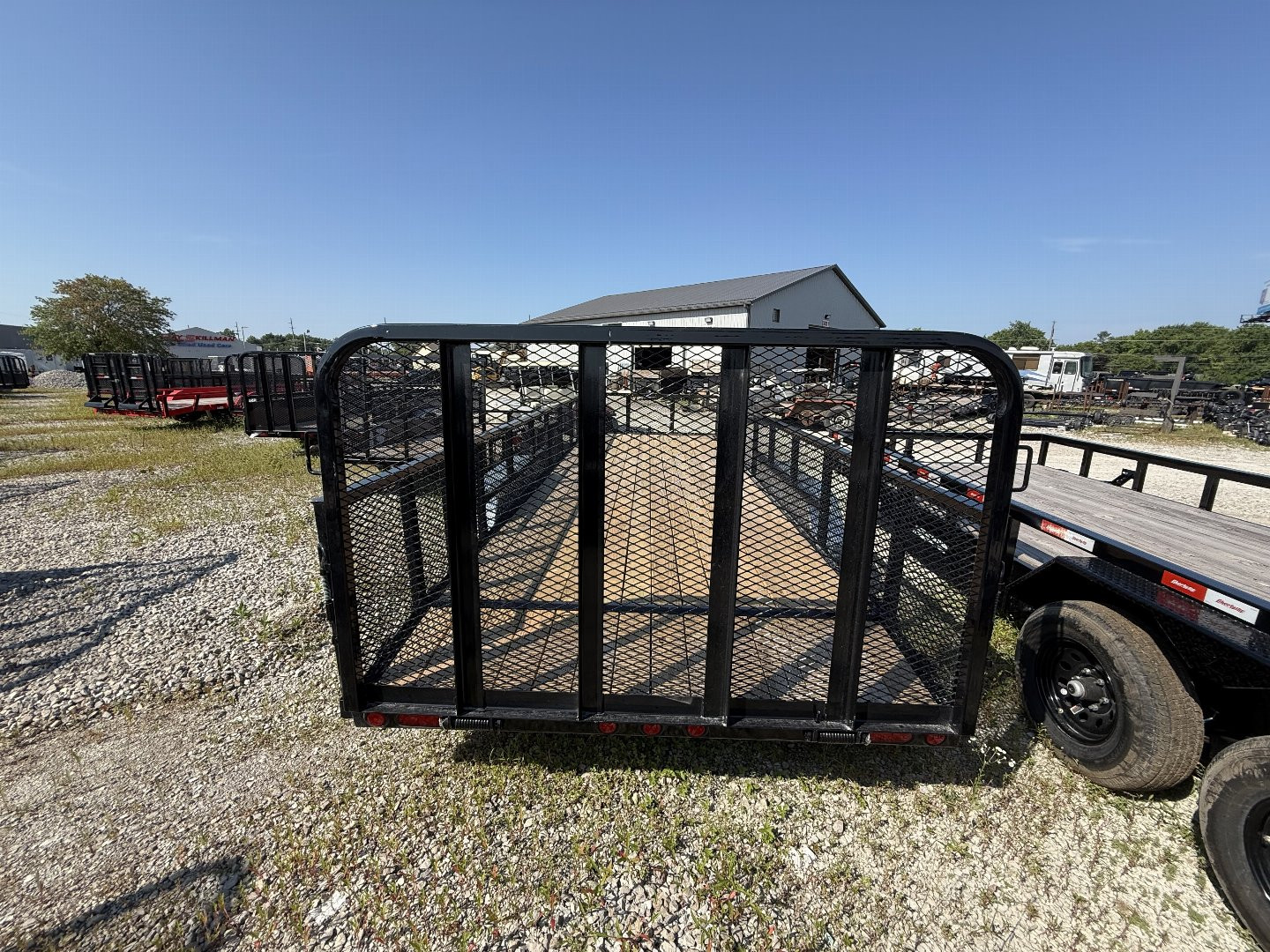 New 2025 PJ Trailers UL222 Utility Trailer 83X22 TA STRAIGHT DECK (GVW:7000) BLACK MESH SIDES