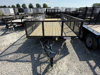 New 2025 PJ Trailers UL222 Utility Trailer 83X22 TA STRAIGHT DECK (GVW:7000) BLACK MESH SIDES
