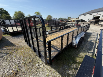 New 2025 PJ Trailers UL222 Utility Trailer 83X22 TA STRAIGHT DECK (GVW:7000) BLACK MESH SIDES