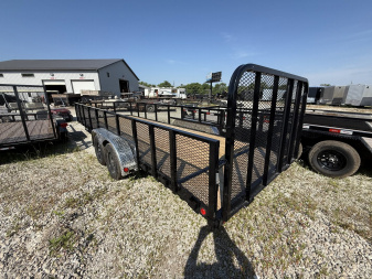 New 2025 PJ Trailers UL222 Utility Trailer 83X22 TA STRAIGHT DECK (GVW:7000) BLACK MESH SIDES
