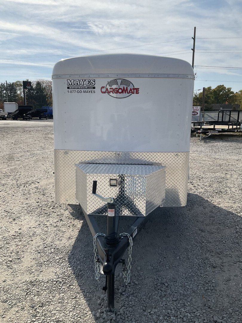 New 2025 Cargo Mate BL58SA Cargo/Enclosed Trailer 5X8 SA RAMP DOOR (GVW:2990) WHITE