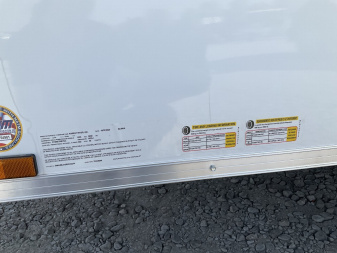 New 2025 Cargo Mate BL58SA Cargo/Enclosed Trailer 5X8 SA RAMP DOOR (GVW:2990) WHITE