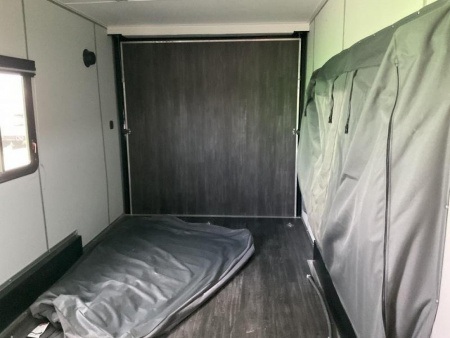 New 2022 Cargo Mate EHW718TA2 Enclosed Cargo<br />
Factory Demo<br />
No miles other than shipping<br />
7x18 TA RAMP DOOR (GVW:7000)<br />
Camper Model<br />
Pop Out Camper side mounted bed <br />
110 Power<br />
Toilet and Sink <br />
Wet Sounds Stereo