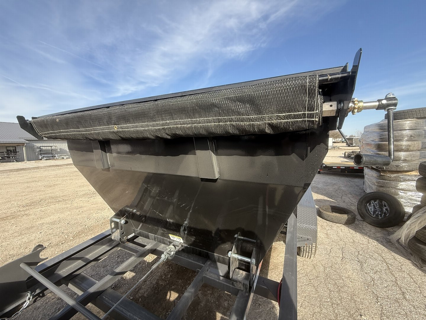 New 2025 Horizon Trailers 14' HDZ Dumpster Dump Bin 83X14 BLACK