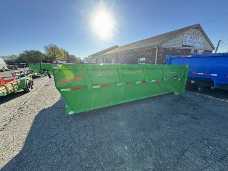New 2024 Horizon Trailers EDZ Dumpster Dump Bin 83X16 LIME GREEN