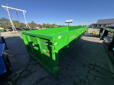 New 2024 Horizon Trailers EDZ Dumpster Dump Bin 83X16 LIME GREEN