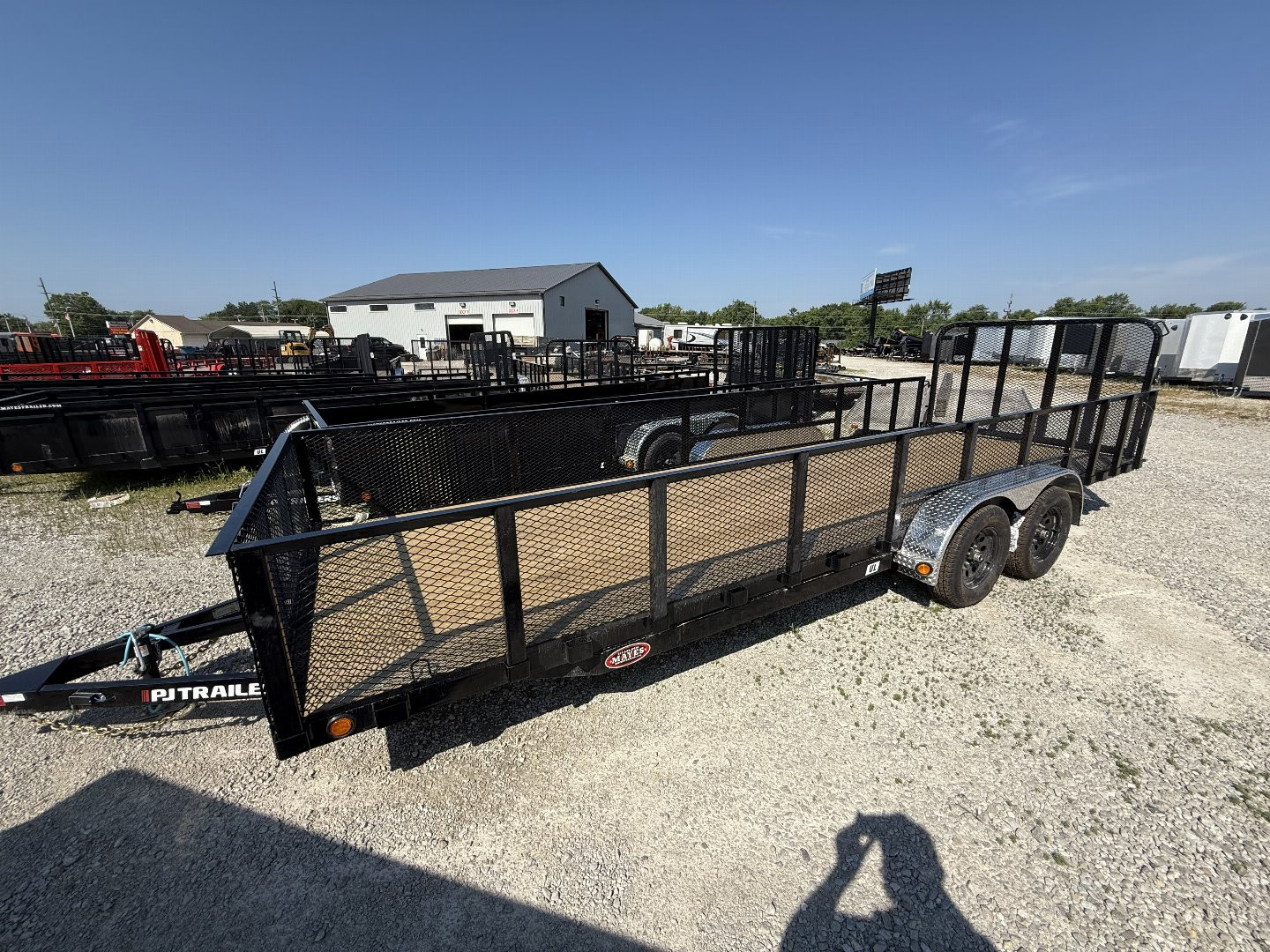 New 2025 PJ Trailers UL222 Utility Trailer 83X22 TA STRAIGHT DECK (GVW:7000) BLACK MESH SIDES