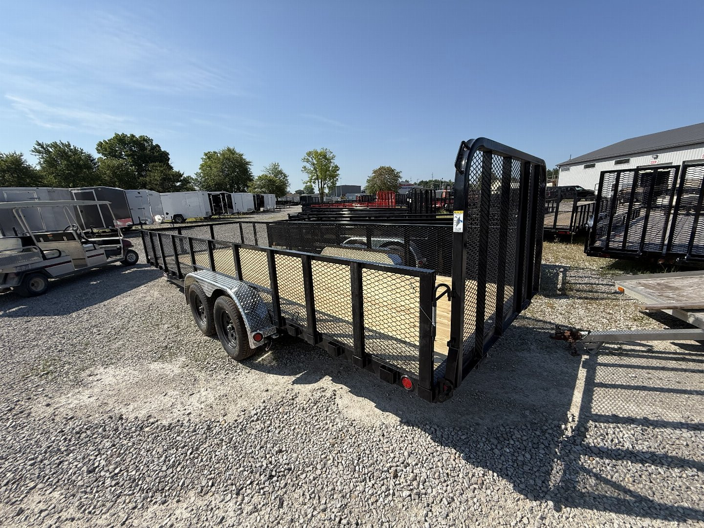 New 2025 PJ Trailers UL222 Utility Trailer 83X22 TA STRAIGHT DECK (GVW:7000) BLACK MESH SIDES