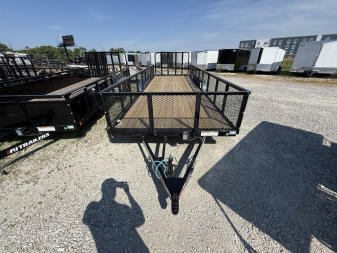 New 2025 PJ Trailers UL222 Utility Trailer 83X22 TA STRAIGHT DECK (GVW:7000) BLACK MESH SIDES