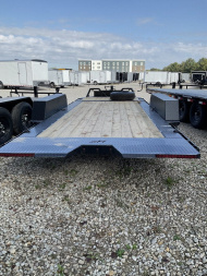 New 2025 HORIZON TRAILERS ETZBP-20 7K Tilt Trailer 83X20 TA 22"HEIGHT PARTIAL TILT (GVW:15260) BLACK