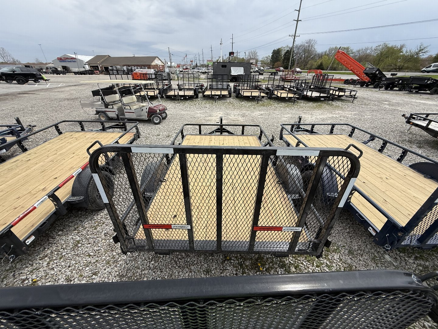 New 2025 Horizon Trailers UZ6BP-12X22 3.5K Utility Trailer 83X12 SA (GVW:3800) BLACK