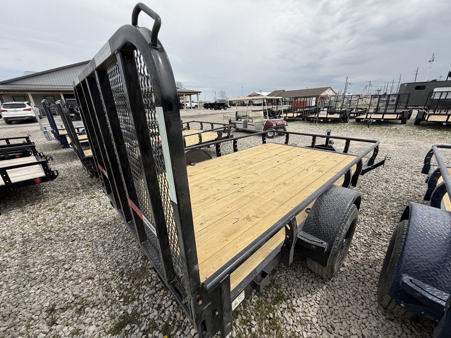 New 2025 Horizon Trailers UZ6BP-12X22 3.5K Utility Trailer 83X12 SA (GVW:3800) BLACK