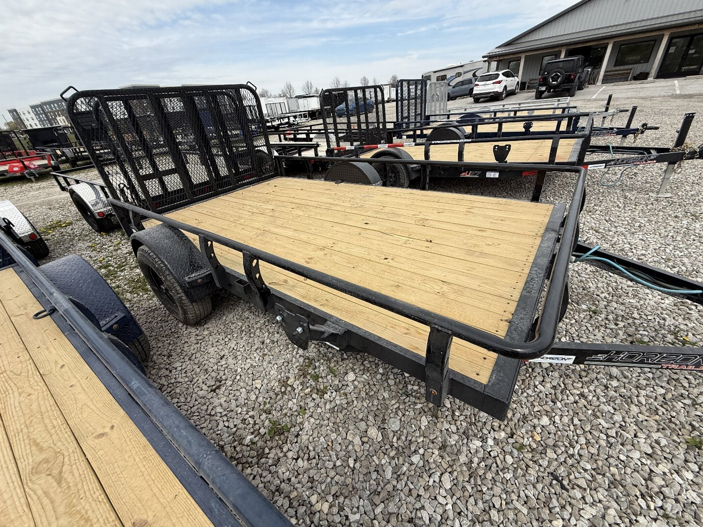 New 2025 Horizon Trailers UZ6BP-12X22 3.5K Utility Trailer 83X12 SA (GVW:3800) BLACK