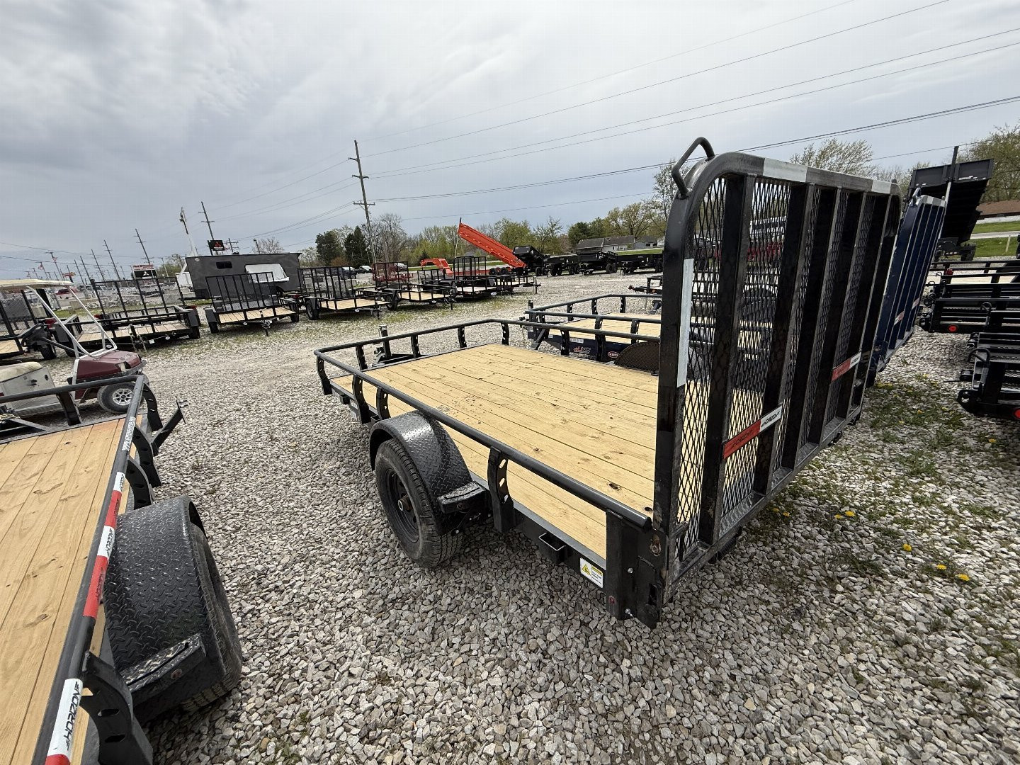 New 2025 Horizon Trailers UZ6BP-12X22 3.5K Utility Trailer 83X12 SA (GVW:3800) BLACK