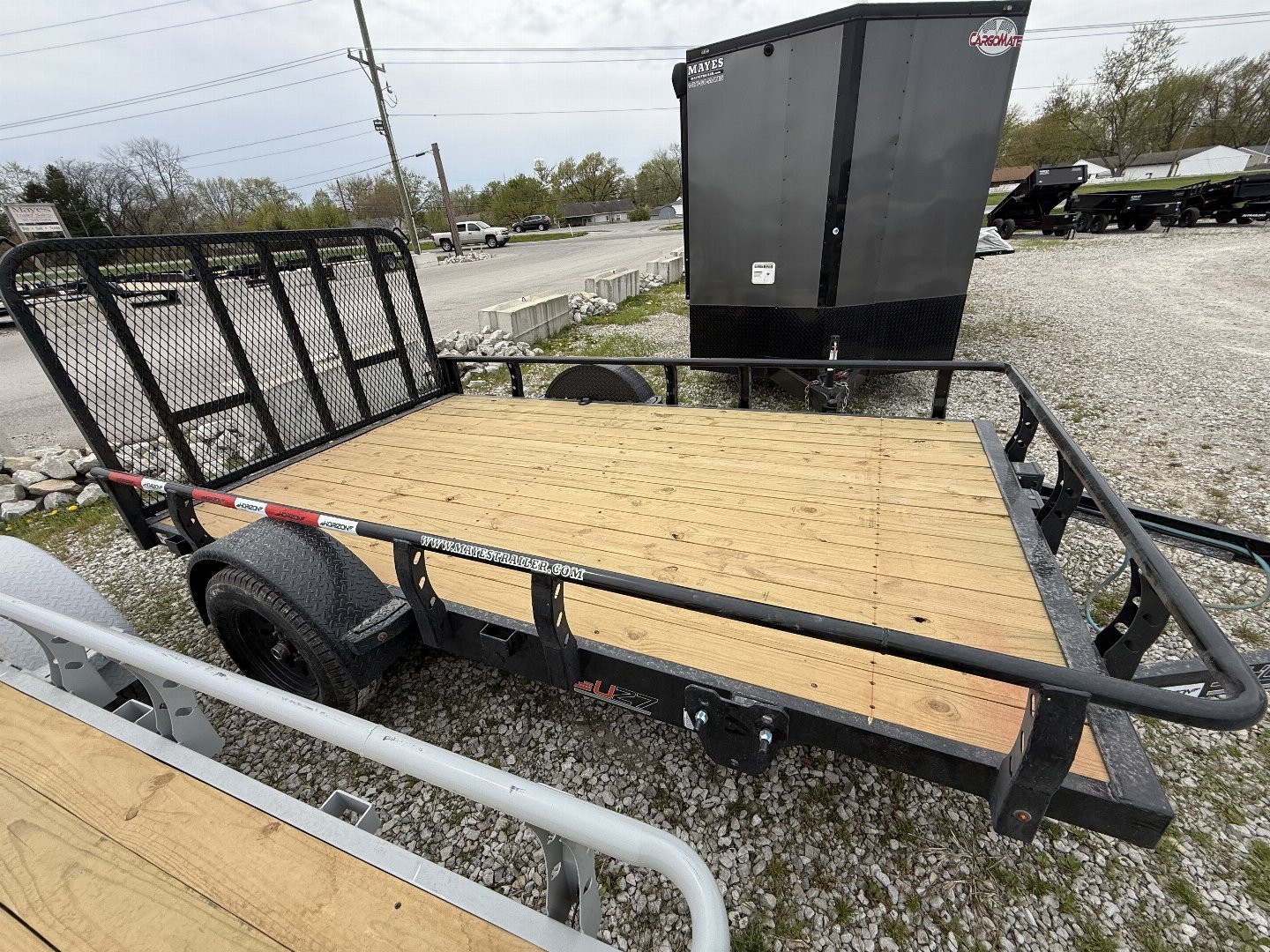 New 2025 Horizon Trailers UZ6BP-12X22 3.5K Utility Trailer 83X12 SA (GVW:3800) BLACK