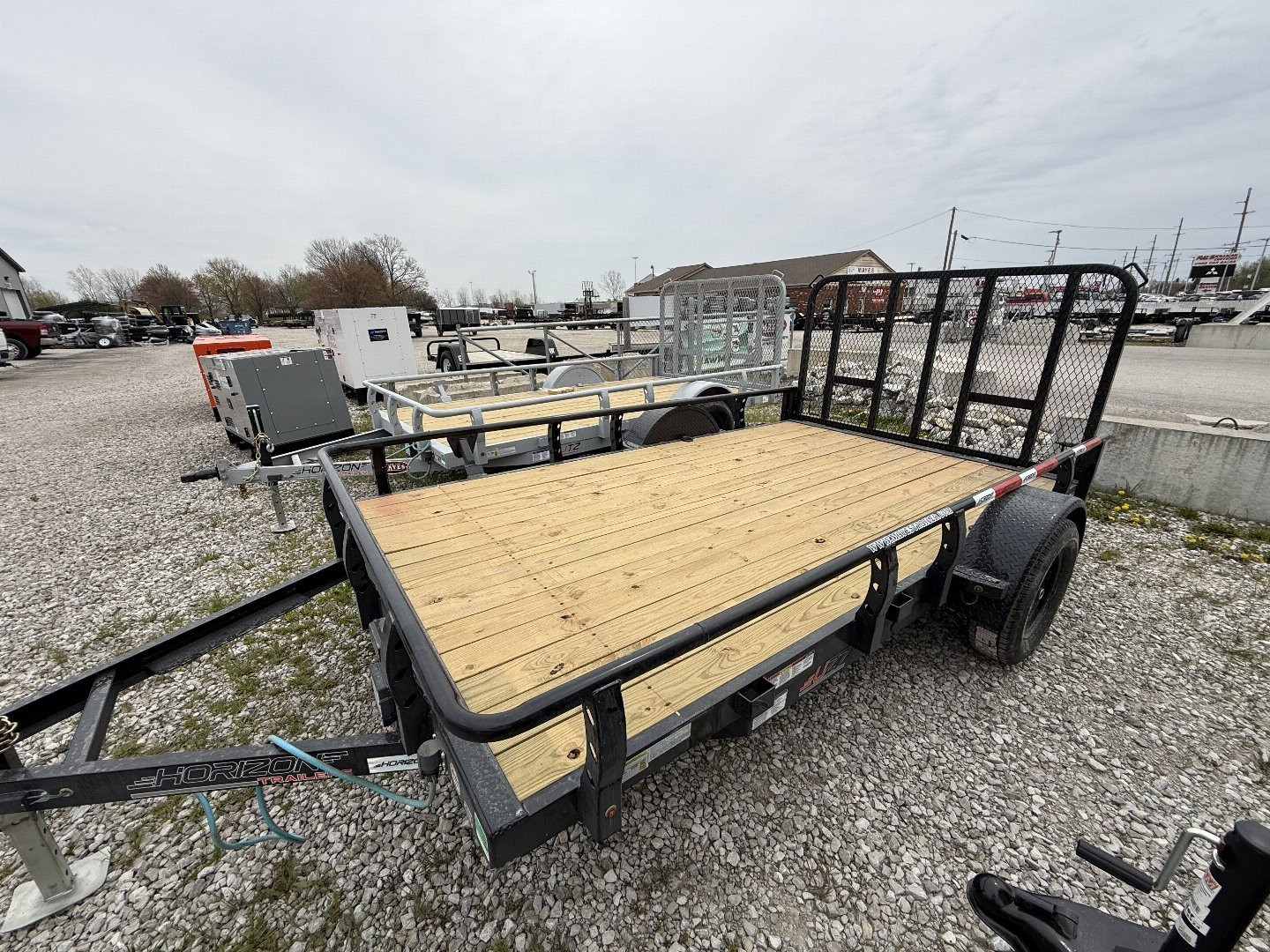 New 2025 Horizon Trailers UZ6BP-12X22 3.5K Utility Trailer 83X12 SA (GVW:3800) BLACK