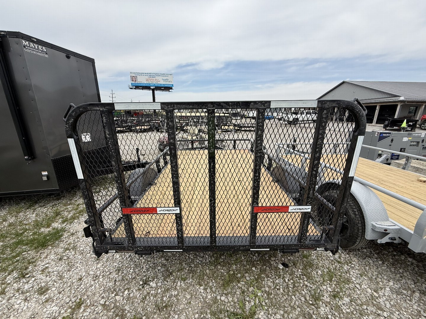 New 2025 Horizon Trailers UZ6BP-12X22 3.5K Utility Trailer 83X12 SA (GVW:3800) BLACK