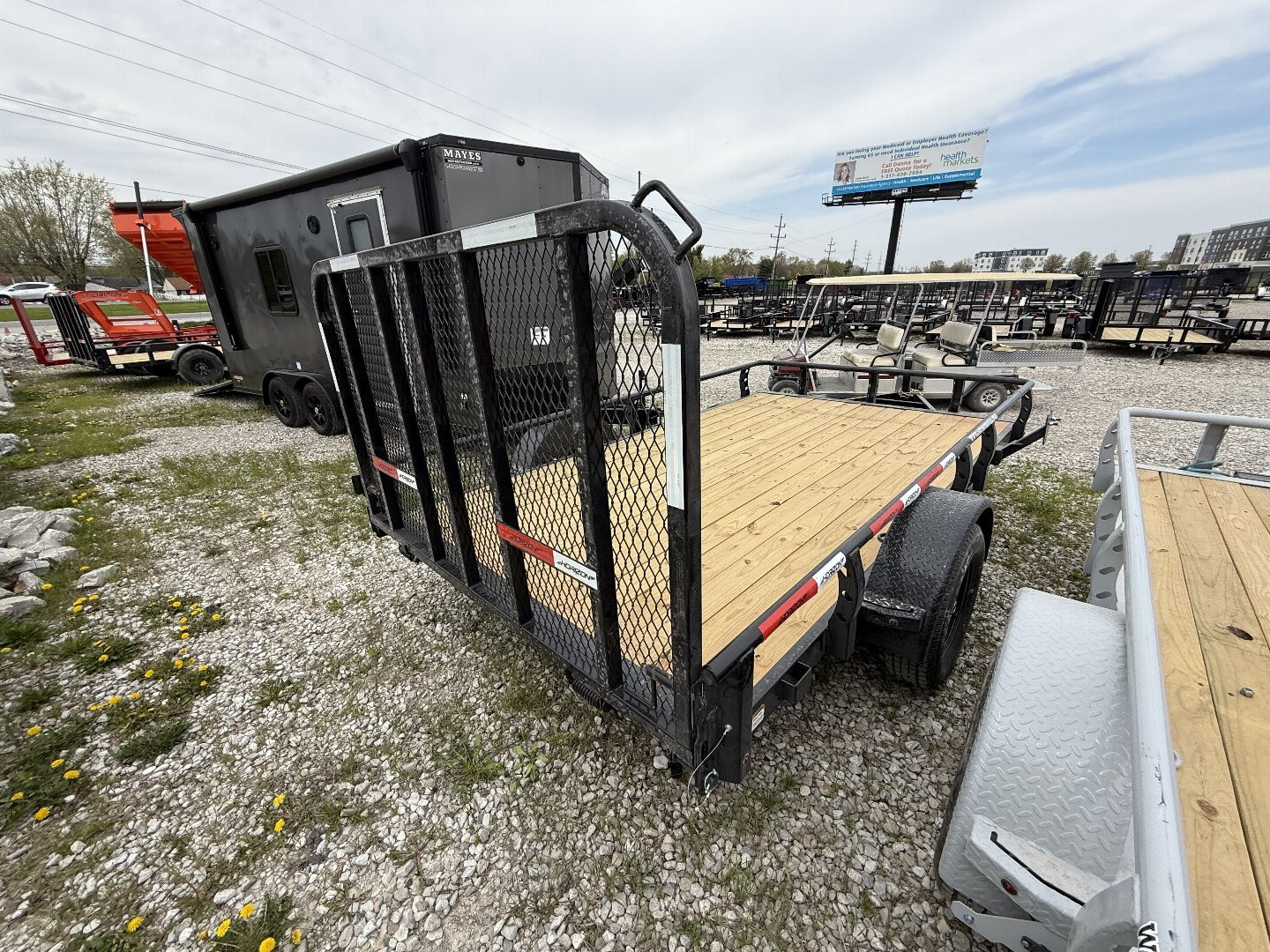 New 2025 Horizon Trailers UZ6BP-12X22 3.5K Utility Trailer 83X12 SA (GVW:3800) BLACK
