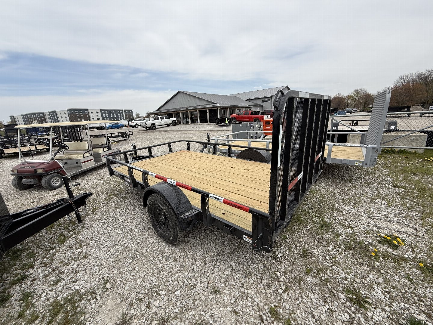 New 2025 Horizon Trailers UZ6BP-12X22 3.5K Utility Trailer 83X12 SA (GVW:3800) BLACK
