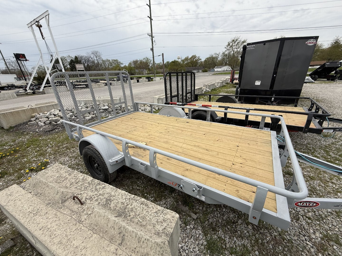 New 2025 Horizon Trailers UZ6BP-12X22 3.5K Utility Trailer 77X12 SA (GVW:3800) CLOUD GRAY