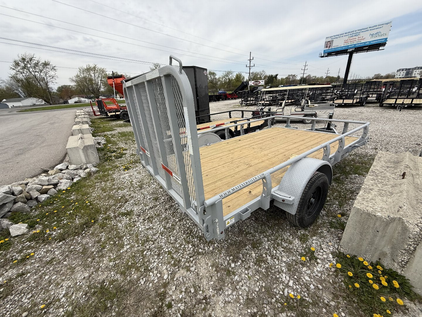 New 2025 Horizon Trailers UZ6BP-12X22 3.5K Utility Trailer 77X12 SA (GVW:3800) CLOUD GRAY