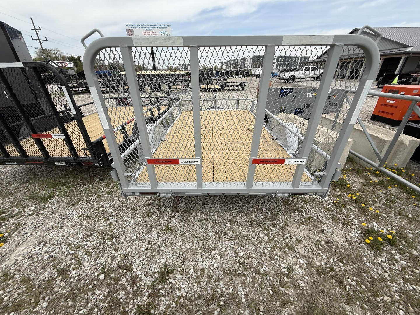 New 2025 Horizon Trailers UZ6BP-12X22 3.5K Utility Trailer 77X12 SA (GVW:3800) CLOUD GRAY