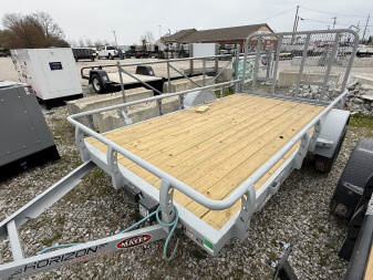 New 2025 Horizon Trailers UZ6BP-12X22 3.5K Utility Trailer 77X12 SA (GVW:3800) CLOUD GRAY