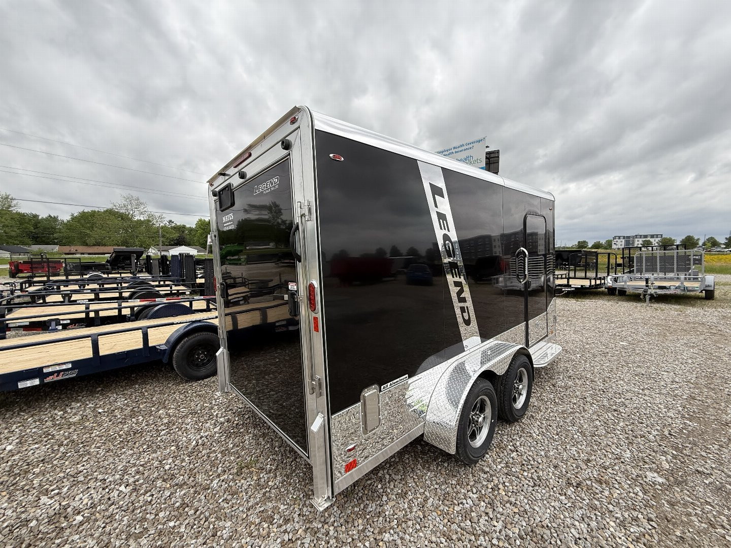 New Legend Trailers 7X17DVNTA35 Cargo / Enclosed Trailer 7X16 TA RAMP DOOR (GVW:7000) BLACK