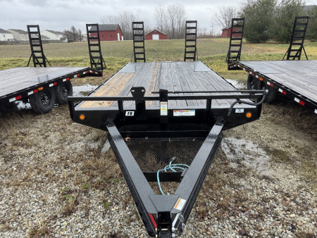 New Aged Inventory Sale Price****
2025 PJ Trailers F8202 Deckover Trailer 102X20 TA DOVETAIL (GVW:14000) BLACK W/ FOLD UP RAMPS