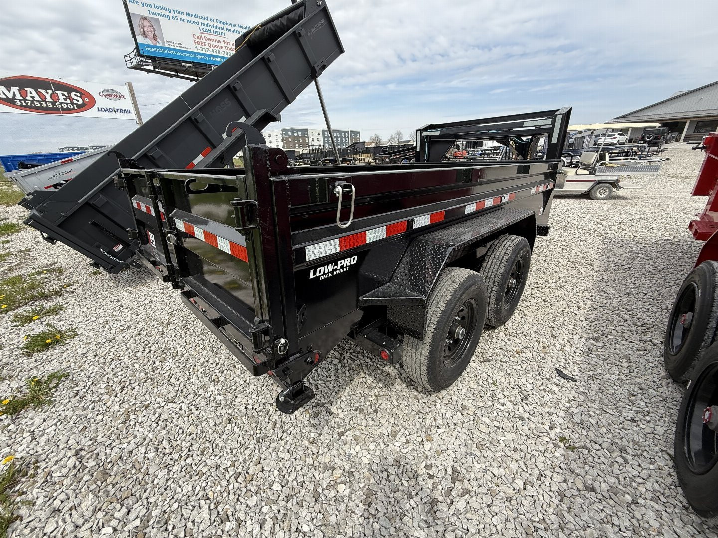 New 2025 PJ Trailers DL122 Dump Trailer 83X12 TA GOOSENECK (GVW:14000) BLACK