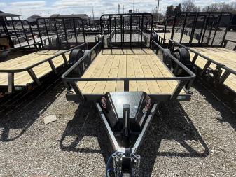 New 2025 RAWMAXX UTX1277BP3.5K Utility Trailer 77X12 SA (GVW:2900) SHADOW GRAY/BLACK