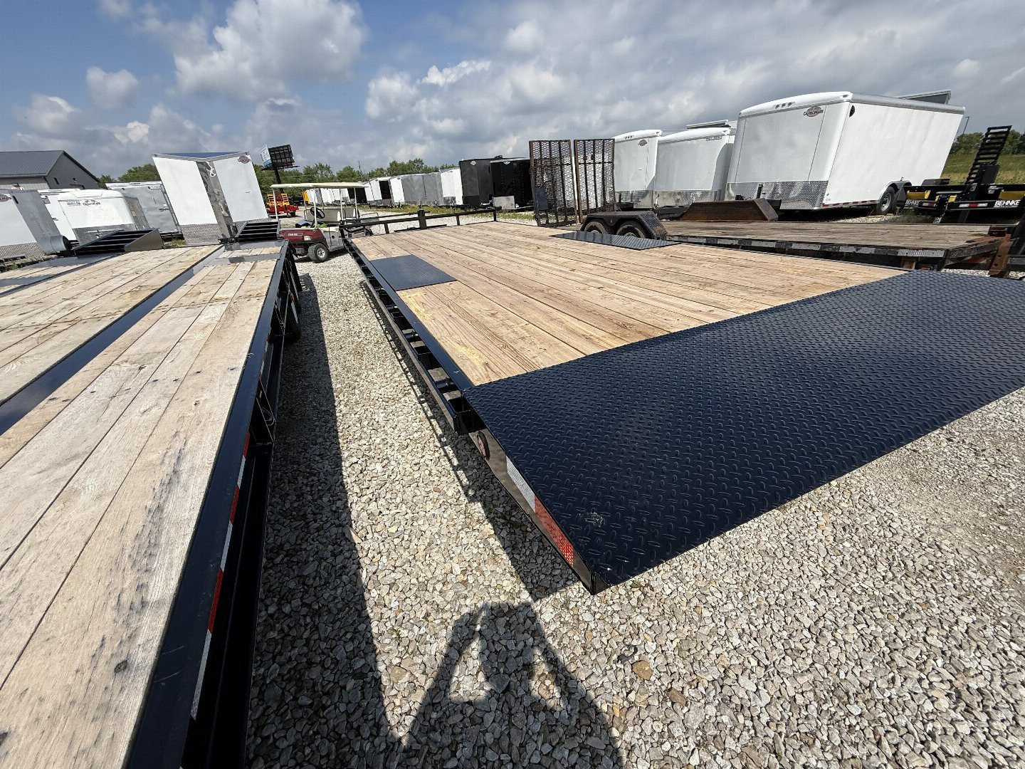 New 2026 PJ Trailers T8222 Tilt Trailer DECKOVER 102X22 TA (GVW:14000) BLACK