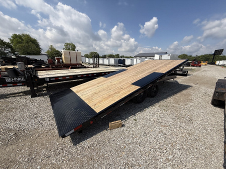 New 2026 PJ Trailers T8222 Tilt Trailer DECKOVER 102X22 TA (GVW:14000) BLACK